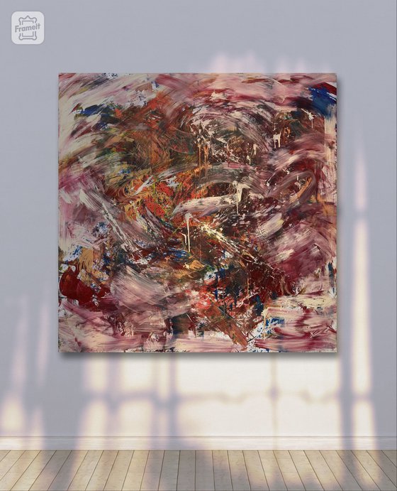 Dance of Emotion. 76,77 x 76,77 inch / 195x195cm