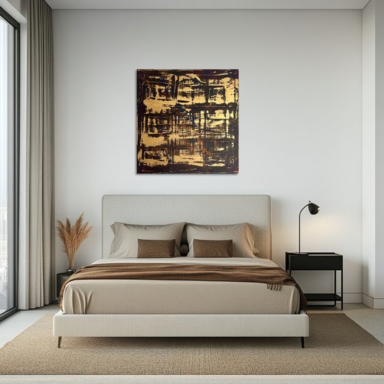 Gold Leaf 70x70x2 cm