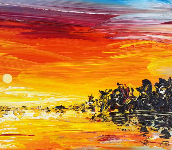 Romantic Evening Lake C 1