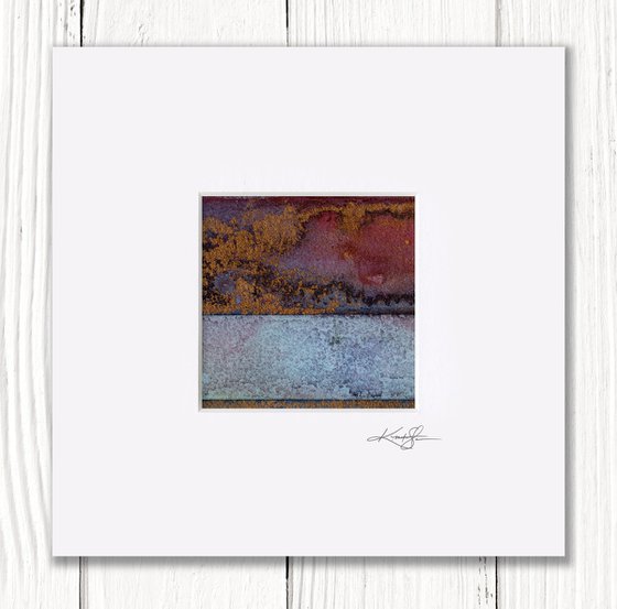 Abstract Harmony Collection 1 - 3 Abstract Paintings in mats by Kathy Morton Stanion