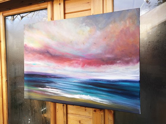 "Catharsis" - Cornish Seascape, Art, Skyscape