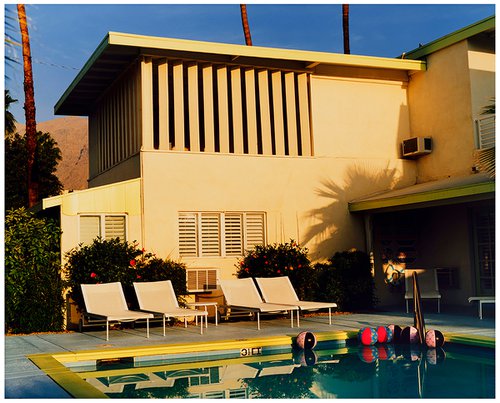 Palm Springs Poolside III, Ballantines Movie Colony, California by Richard Heeps