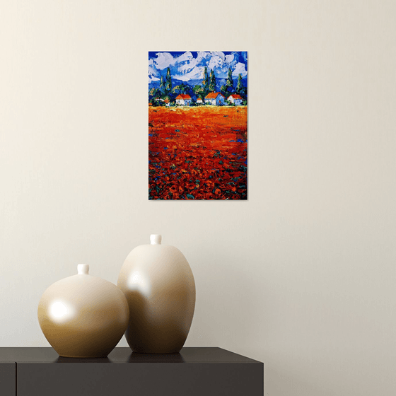 Rural landscape (Poppies )