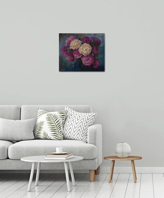 Lush Bouquet Of Peonies