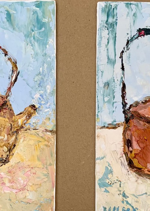 Still life with teapot by Vilma Gataveckienė