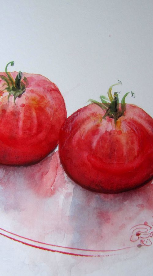 Tomatoes by Violeta Damjanovic-Behrendt