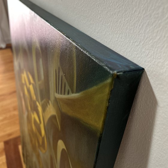 Original Oil Painting The Equilibrist Dream