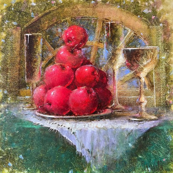 Red Apples on Table