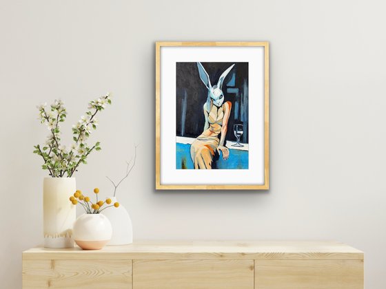 In Sauntered A Tall Rabbit