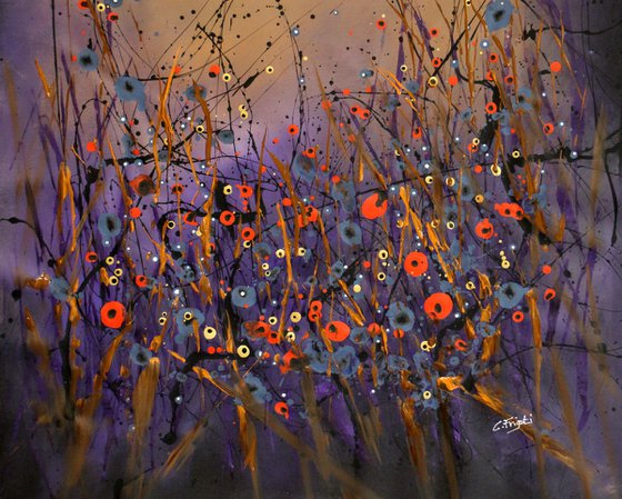 Hungarian Symphonies #3 - Large  floral landscape