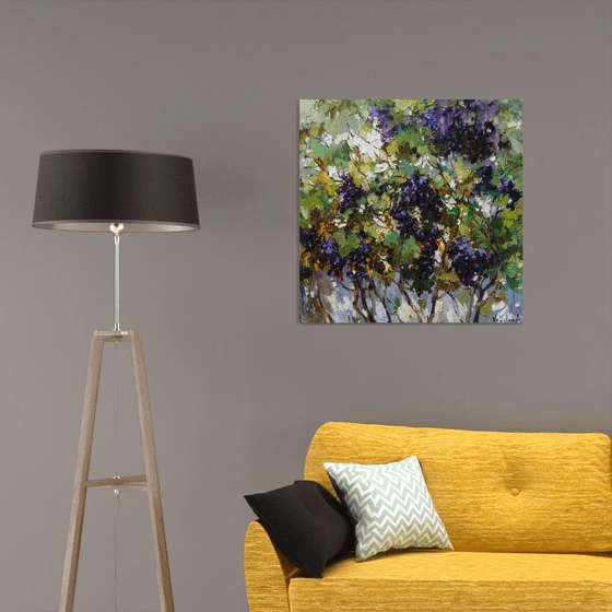 Grapes - Original Oil painting 80 x 80 cm
