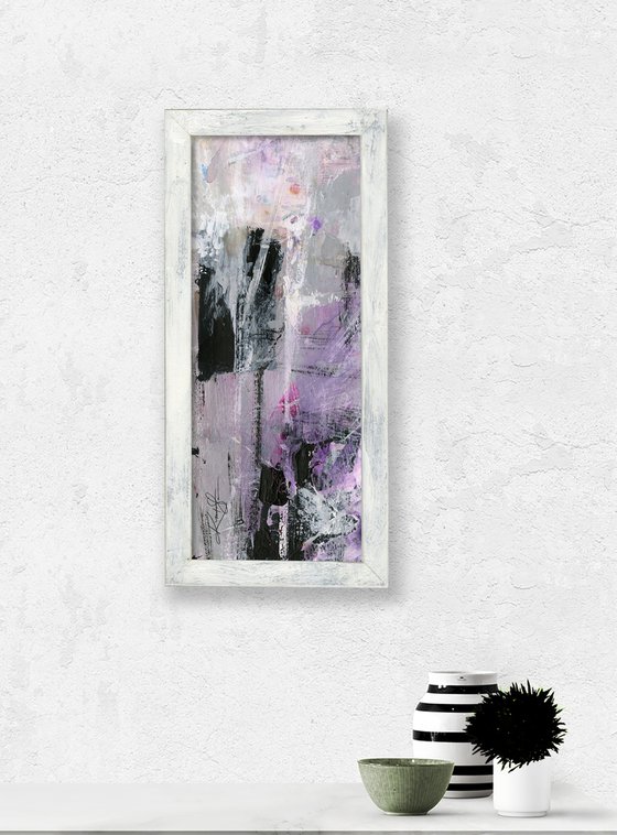 Laws of Illusion 3 - Framed Abstract Painting by Kathy Morton Stanion