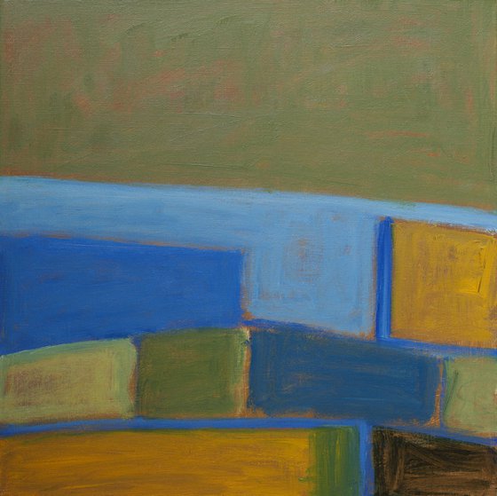 Wheat Fields By The Sea - Abstract Seascape