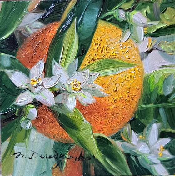 Orange painting original