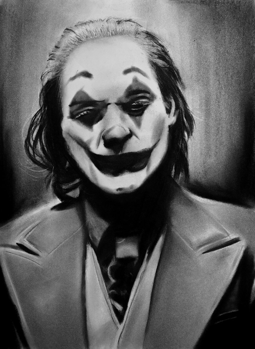 Photorealistic Portrait Charcoal Drawing By Denny Stoekenbroek, 12 X 17, Nothing But A Comedy, Original Artwork