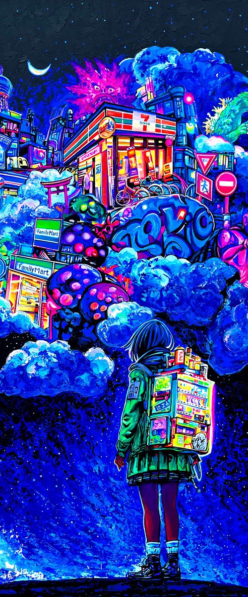Tokyo in Clouds (Night) by PAVS