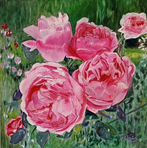 Floral roses by Isabelle Lucas