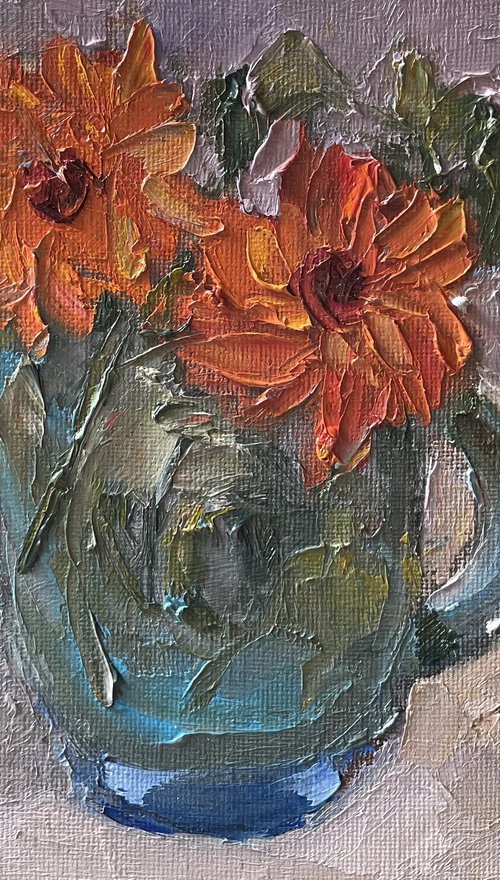 Marigolds flowers by Lena Ru