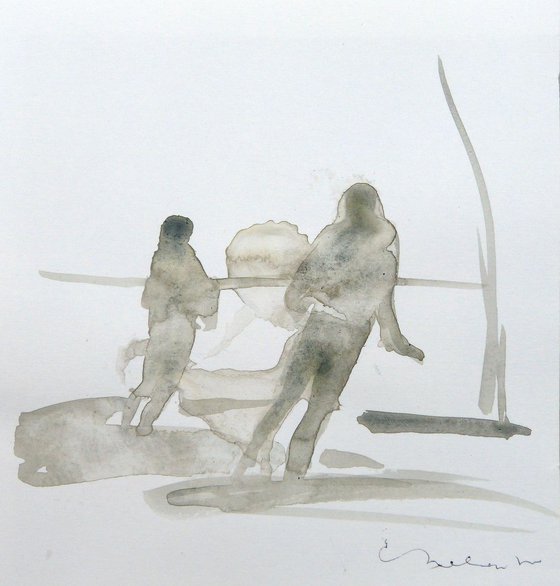 Landscape 18C2, 18x18 cm