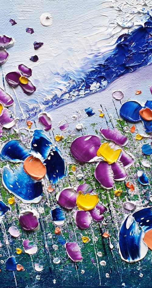 "The Blues & Mauves" - Flowers in Love by Phil Broad