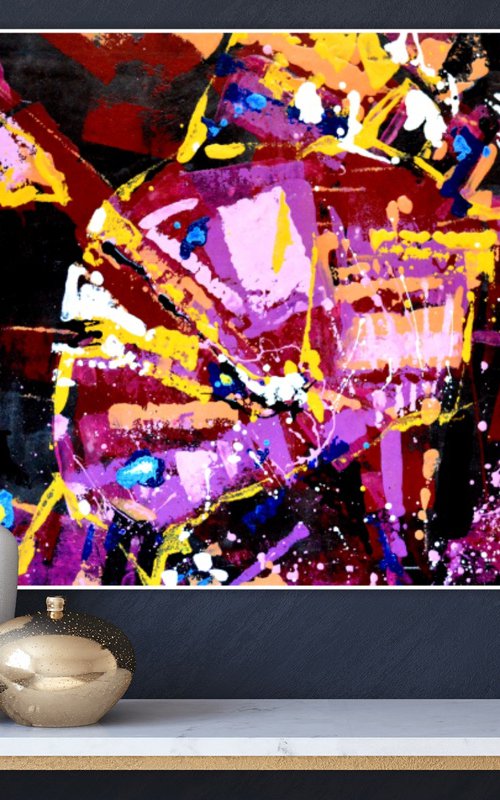 Abstraction. Violet by Marina Kliman
