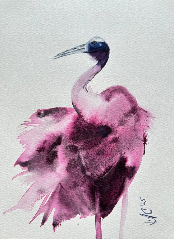 Birds: Blue Heron, Crane and Flamingo