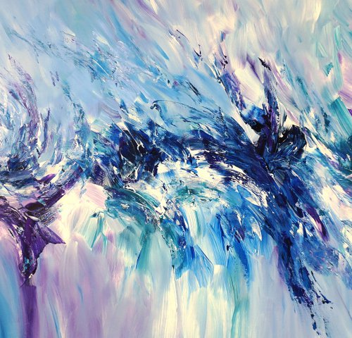 Stick: Fresh Line Violet Blue 1 by Peter Nottrott