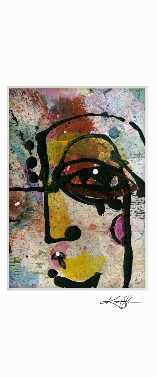 Little Funky Face 22 - Abstract Painting by Kathy Morton Stanion by Kathy Morton Stanion