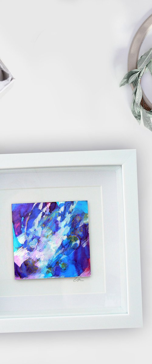 Mini original abstract #285 (original miniature abstract) by Carolynne Coulson