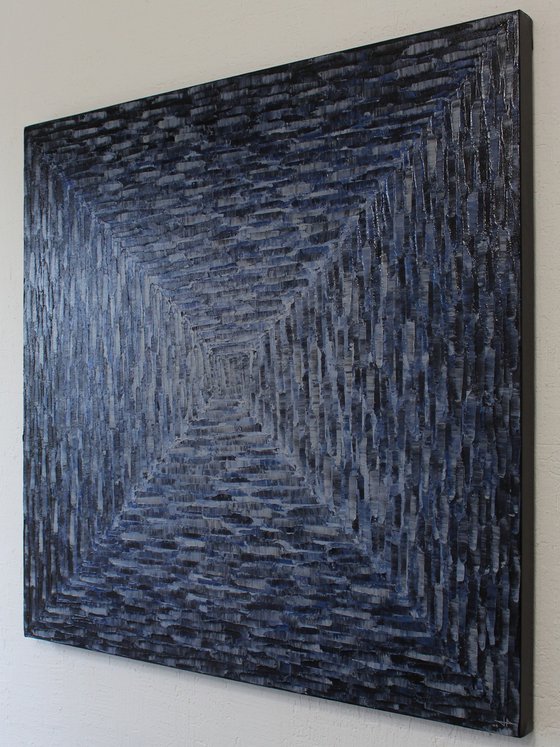 Large Square Blue-Grey Gradient