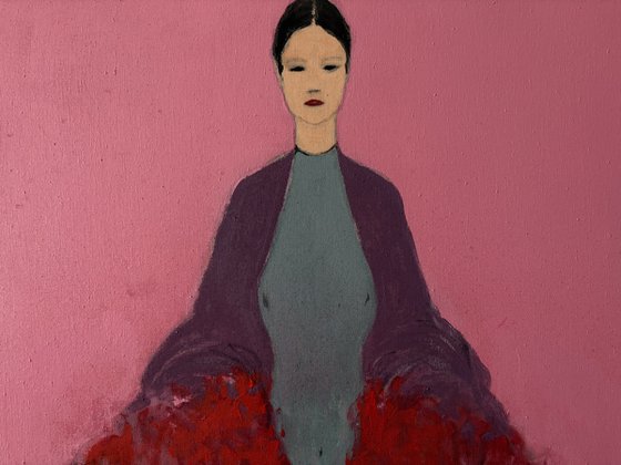 The Girl with Bouquet