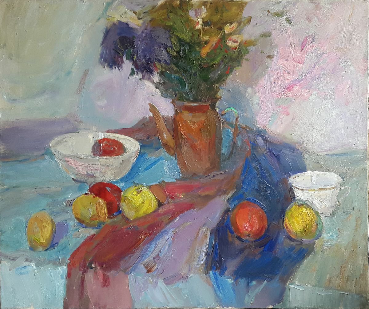 Still Life with Flowers, Spring by Jaroslav Leonets