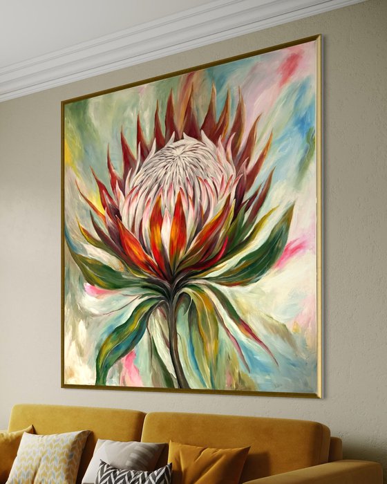 “Flame of Life – King Protea”