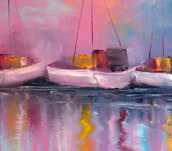 Neon Harbor: The Pink Symphony