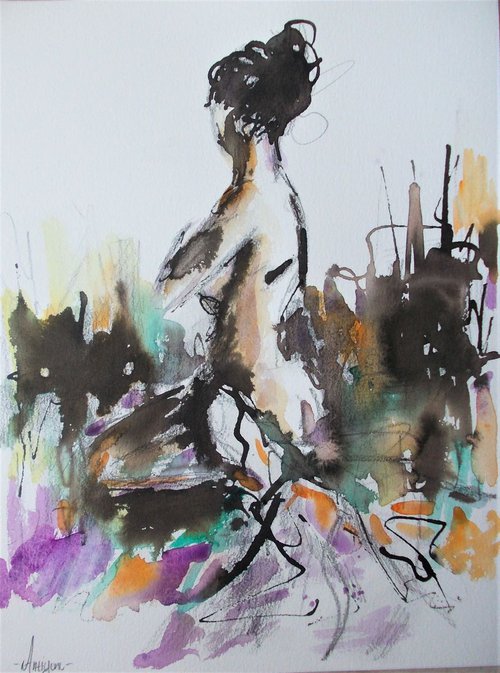 Nude Woman  Drawing Series by Antigoni Tziora