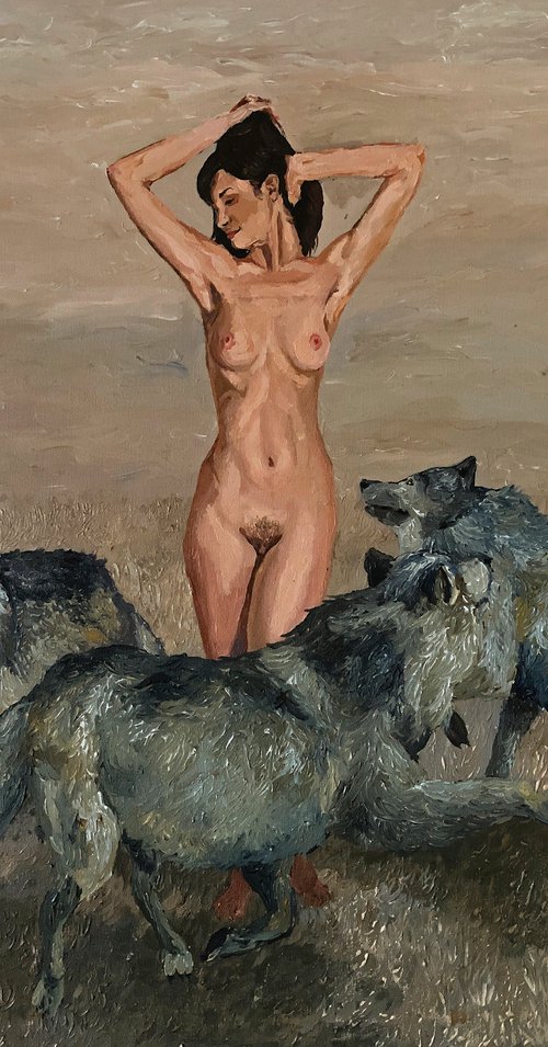 Four wolves by Artur Rios
