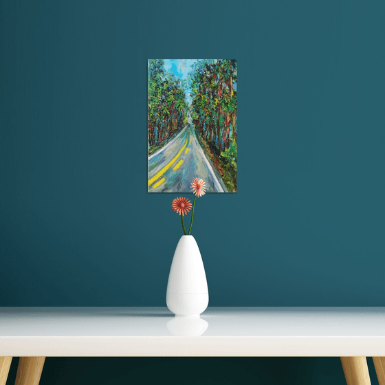 "On the Road" Original Oil Painting (2021) 8x12 in. (20x30 cm)