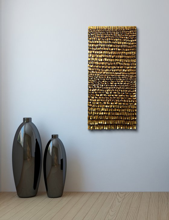 Gold Bark | Dimensional Wall Art