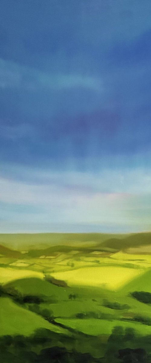 Sunlight on the hills by Francesca Currie