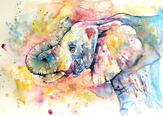 Playing elephant