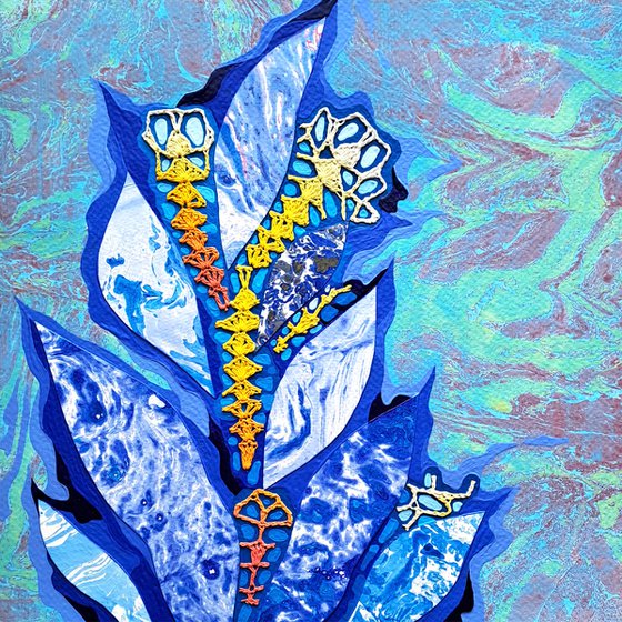 Blue Garden, set of 3