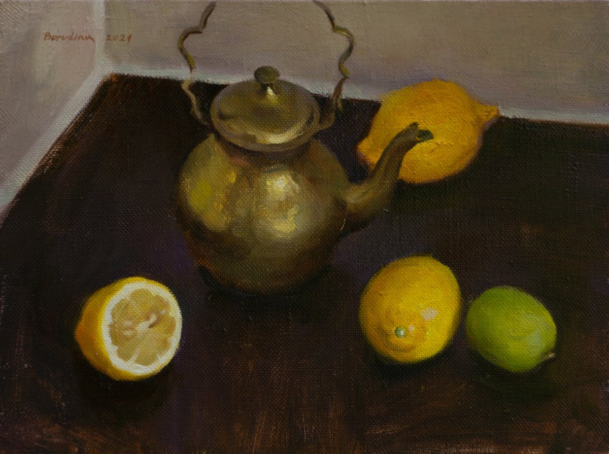 Lime - Oil Painting By Anastasia Borodina, 18 X 15, Artwork For Sale On Artfinder