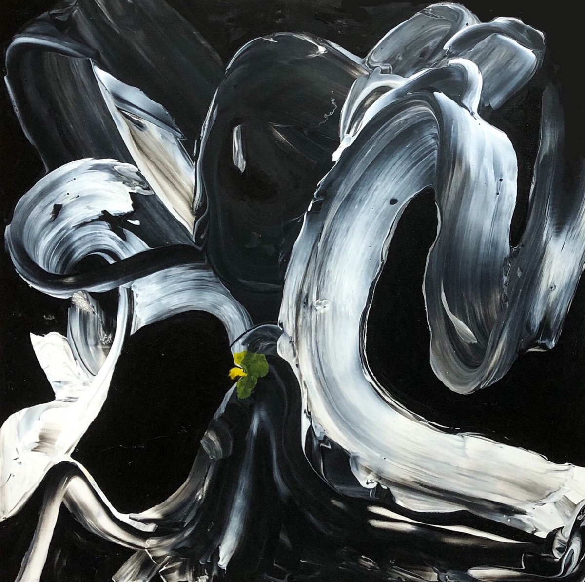 Abstract Acrylic Painting By Jean-Philippe Estebenet, 47 X 47, Miracles Quantiques, Original Artwork