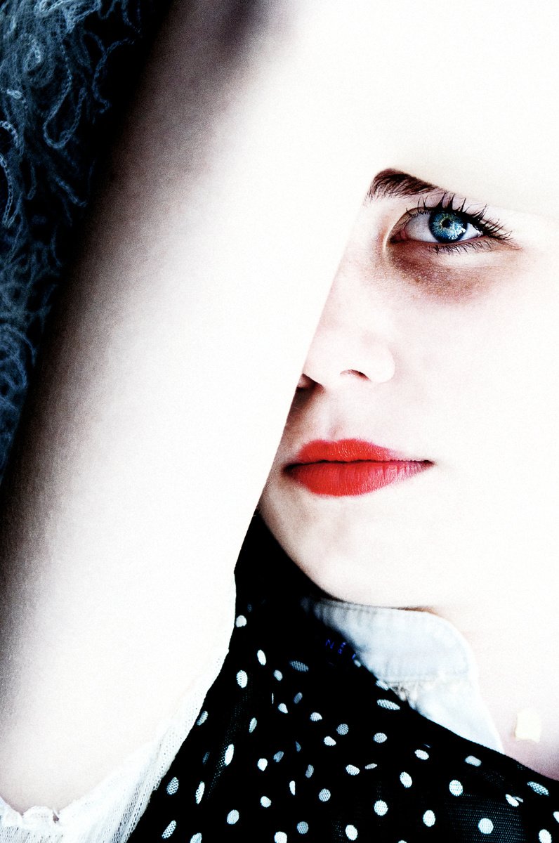 Surrealistic Portrait Photograph By Tabita Pietsch, 20 X 30", Blulue, Original Artwork