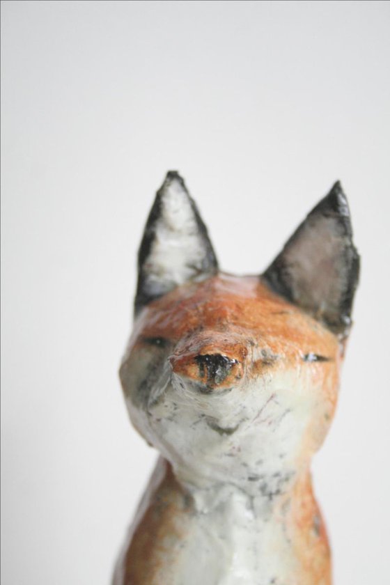 Fox Character Papier Mâché