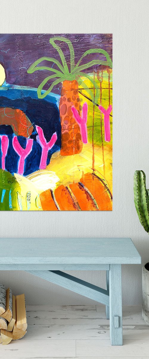 Palm at Moonlight by Suzie Cumming