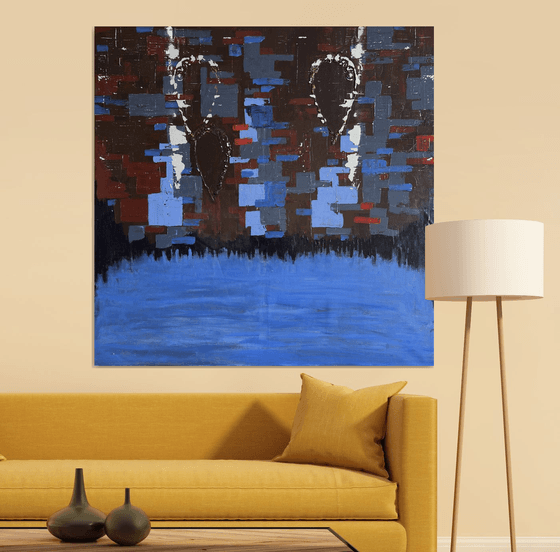 Two Figures Above Water