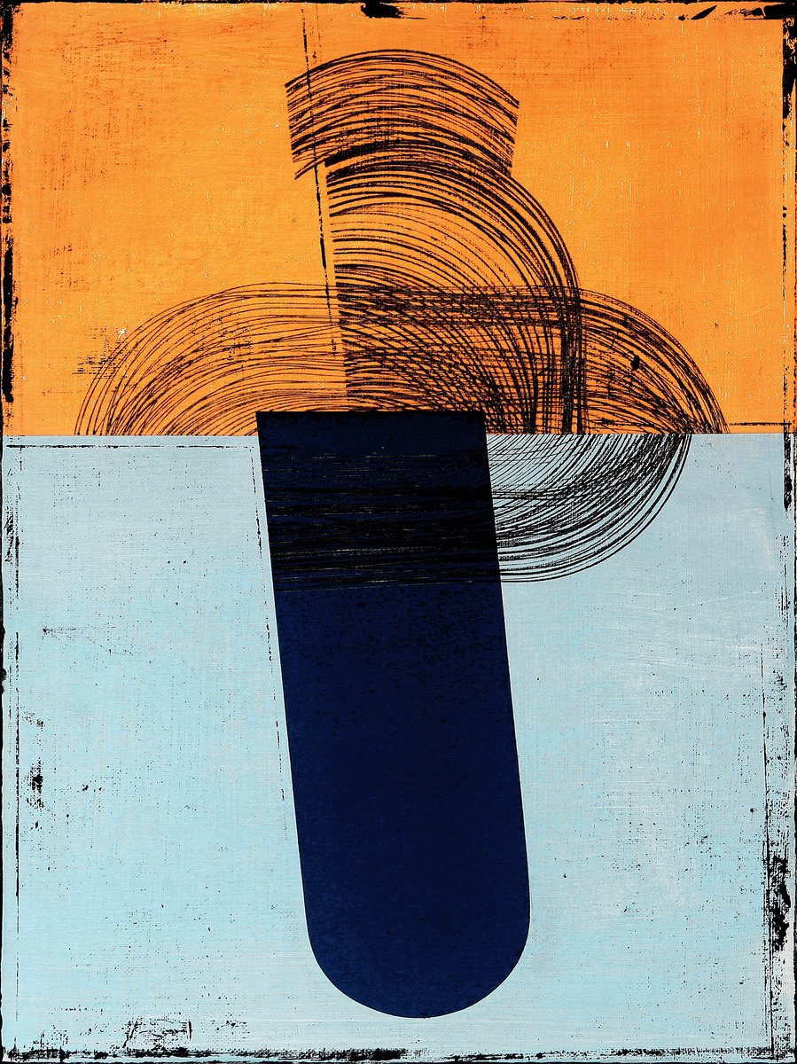 Expressive Painting , Towards The Horizon 4. By Petr Strnad, 12 X 16, Artwork For Sale On Artfinder