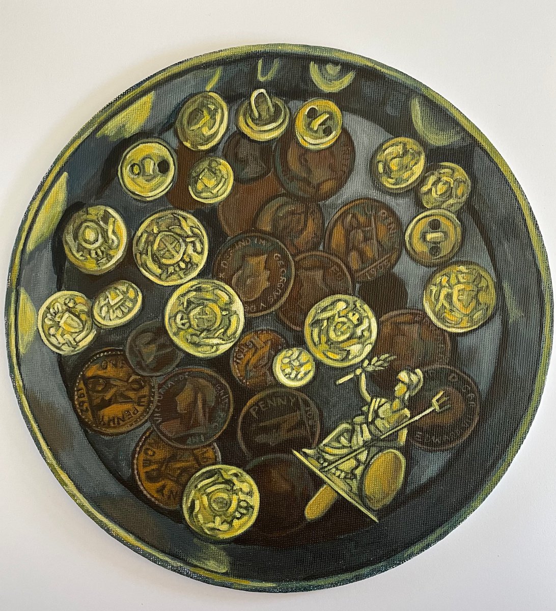 Tin of Things, Coins and Buttons by Nina Shilling