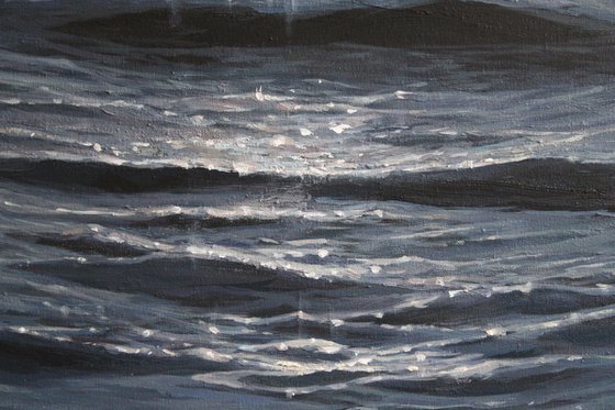 Sea glare. 130x90 cm.